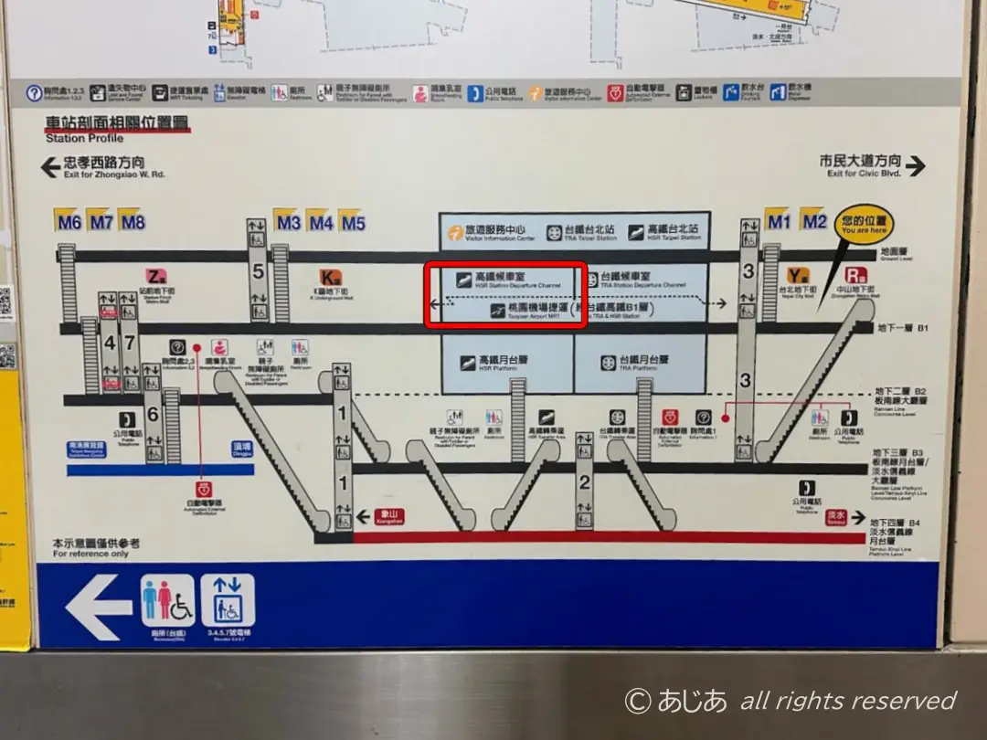 台北駅見取り図