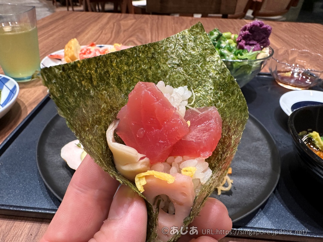 ラ・ジェント・ホテル沖縄那覇の朝食手巻き寿司