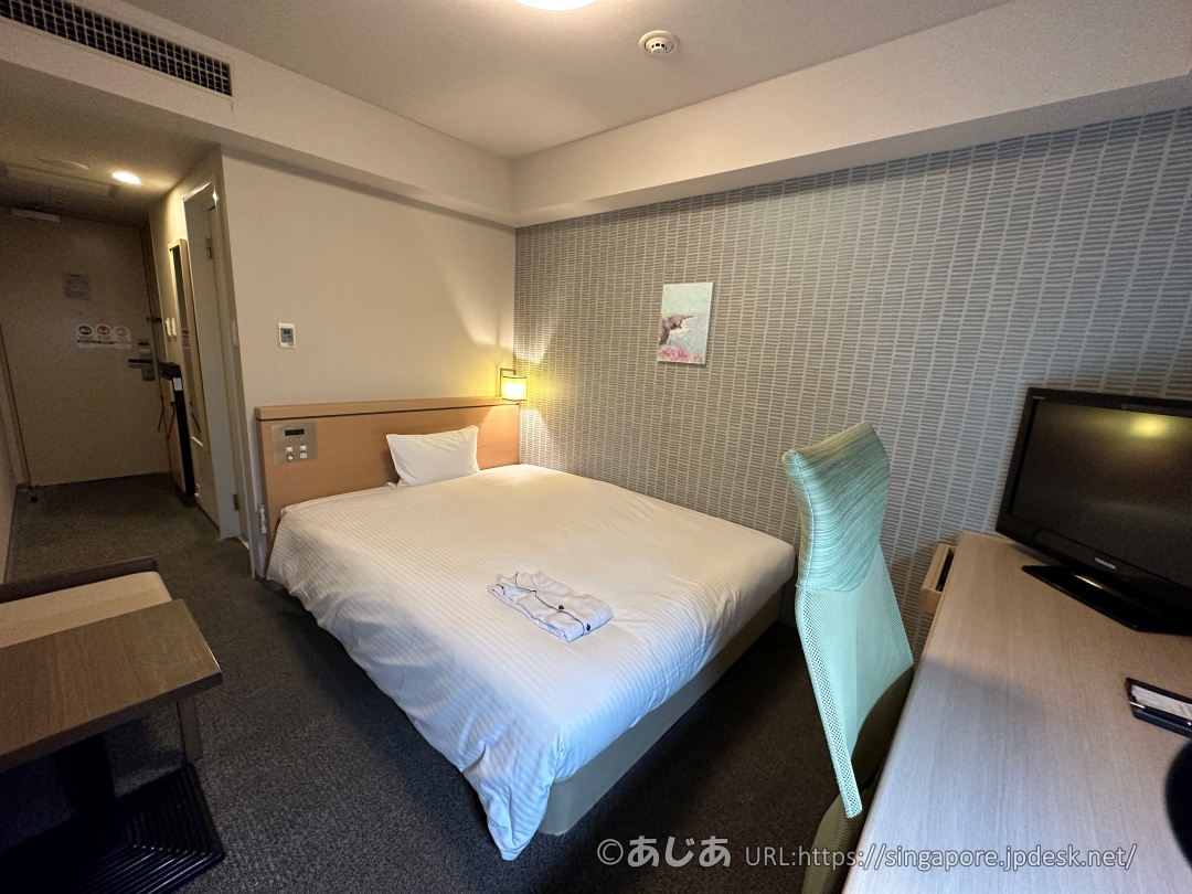 ダイワロイネットホテル那覇国際通りのダブルベッドルーム