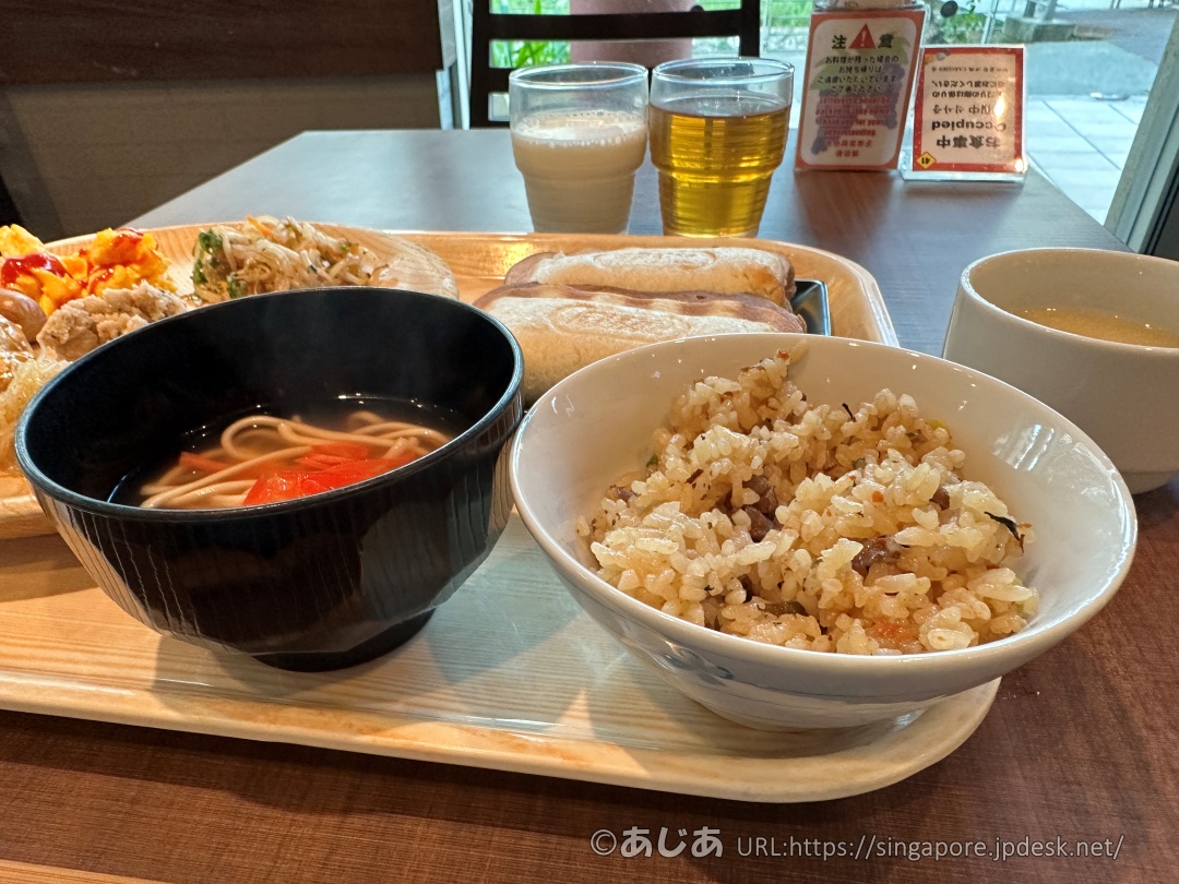 ダイワロイネットホテル那覇国際通りの朝食ビュッフェのジューシーと沖縄そば