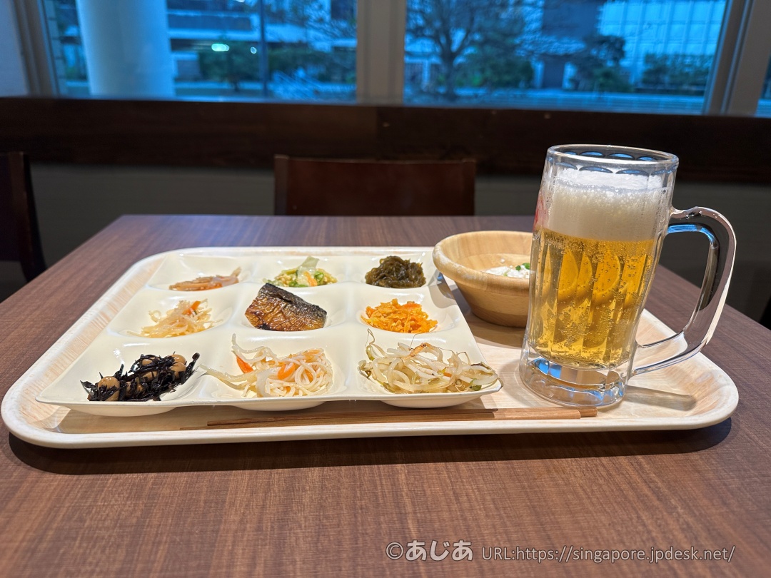 ダイワロイネットホテル那覇国際通りの朝食ビュッフェのビール&朝食