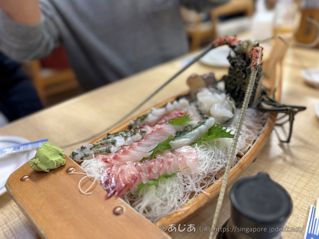 沖縄那覇の第一牧志公設市場の
お造り