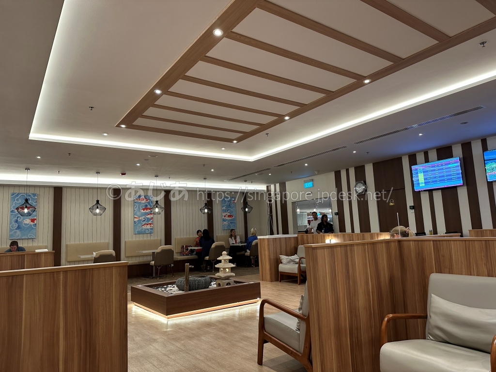 改装後のSATS Premier Loungeに新設された和風ルーム