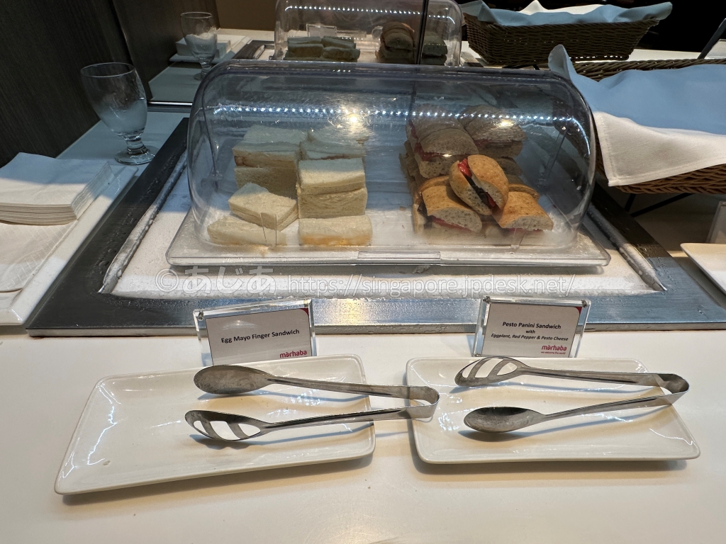 Marhaba Loungeのサンドイッチ