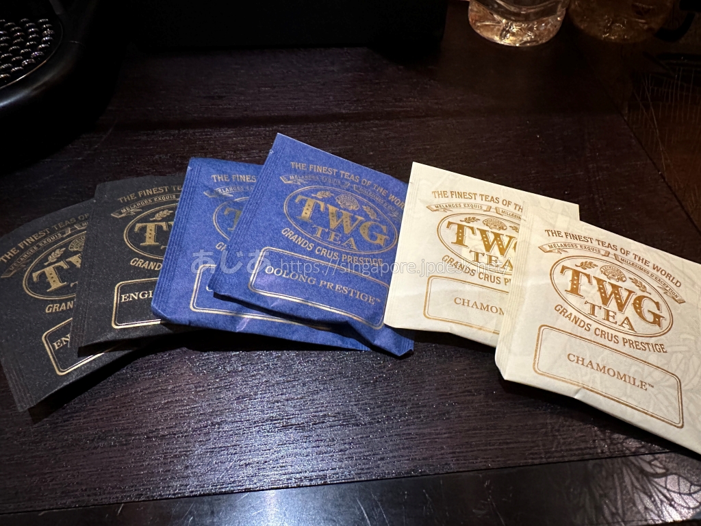 Wマカオ - スタジオシティの客室に用意されたTWGの紅茶