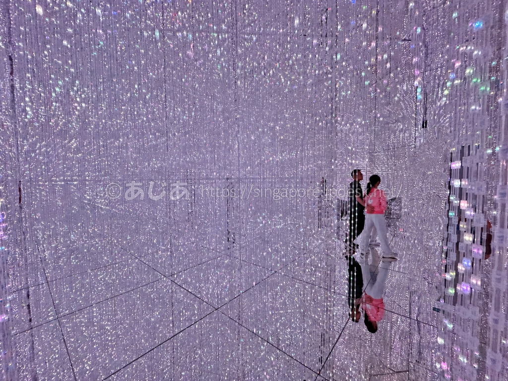 無数の光と鏡に包まれるThe Infinite Crystal Universe