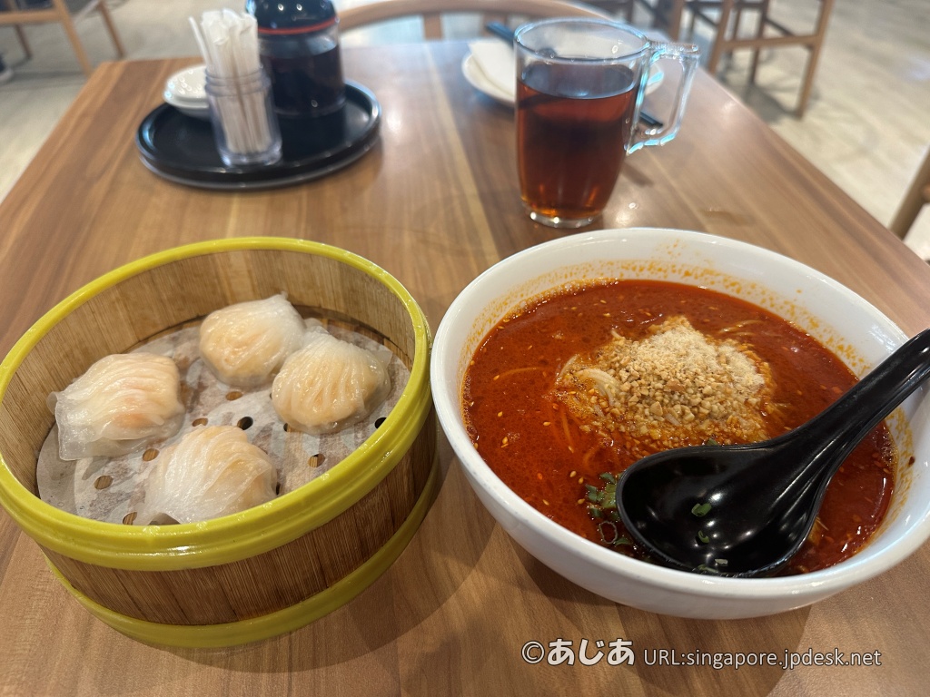 Crystal Jade La Mian Xiao Long Baoの麺と点心のセット