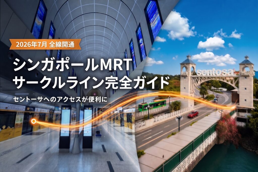 2026年7月に全線開通したシンガポールMRTサークルラインとセントーサ島へのアクセス